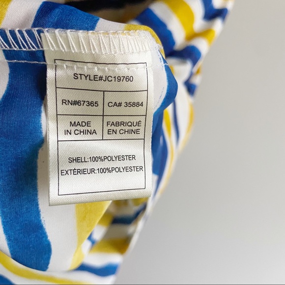 Jack BB Dakota skirt yellow Camilla striped blue - Picture 7 of 9